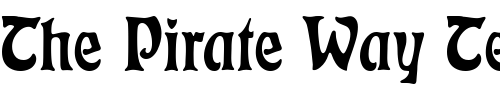 Font : EckmannD Custom Text : The Pirate Way Test your own text here Click to download or to view this font on a tshirt that can be custom printed in Bali