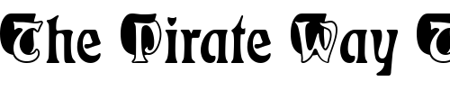 Font : EckmannIniD Custom Text : The Pirate Way Test your own text here Click to download or to view this font on a tshirt that can be custom printed in Bali