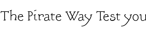 Font : EcloguesText Custom Text : The Pirate Way Test your own text here Click to download or to view this font on a tshirt that can be custom printed in Bali