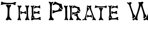Font : Eddy-s-Bones-Extended-Normal Custom Text : The Pirate Way Test your own text here Click to download or to view this font on a tshirt that can be custom printed in Bali
