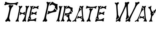 Font : Eddy-s-Bones-Italic Custom Text : The Pirate Way Test your own text here Click to download or to view this font on a tshirt that can be custom printed in Bali