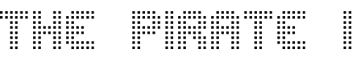 Font : Edit-Undo-Dot-BRK Custom Text : The Pirate Way Test your own text here Click to download or to view this font on a tshirt that can be custom printed in Bali