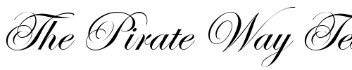 Font : Edwardian-Scr-ITC-TT Custom Text : The Pirate Way Test your own text here Click to download or to view this font on a tshirt that can be custom printed in Bali
