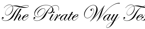 Font : Edwardian-Script-ITC Custom Text : The Pirate Way Test your own text here Click to download or to view this font on a tshirt that can be custom printed in Bali