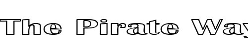 Font : Effluence-Outlined Custom Text : The Pirate Way Test your own text here Click to download or to view this font on a tshirt that can be custom printed in Bali