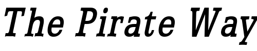 Font : Eggo-Condensed-BoldItalic Custom Text : The Pirate Way Test your own text here Click to download or to view this font on a tshirt that can be custom printed in Bali