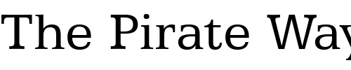Font : Egyptian-505-BT Custom Text : The Pirate Way Test your own text here Click to download or to view this font on a tshirt that can be custom printed in Bali