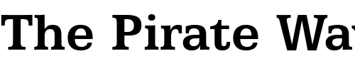 Font : Egyptian-505-Bold-BT Custom Text : The Pirate Way Test your own text here Click to download or to view this font on a tshirt that can be custom printed in Bali