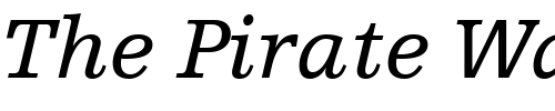 Font : Egyptienne-F-LT-56-Italic Custom Text : The Pirate Way Test your own text here Click to download or to view this font on a tshirt that can be custom printed in Bali