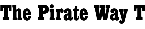 Font : Egyptienne_Becker_D_Bold_Cond Custom Text : The Pirate Way Test your own text here Click to download or to view this font on a tshirt that can be custom printed in Bali