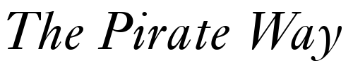 Font : Ehrhardt-MT-Italic Custom Text : The Pirate Way Test your own text here Click to download or to view this font on a tshirt that can be custom printed in Bali