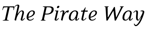 Font : EideticNeoItalic Custom Text : The Pirate Way Test your own text here Click to download or to view this font on a tshirt that can be custom printed in Bali