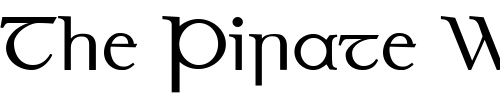 Font : Eirinn-Ascii-LL Custom Text : The Pirate Way Test your own text here Click to download or to view this font on a tshirt that can be custom printed in Bali