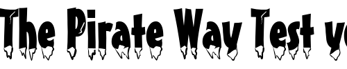 Font : Eiszapfen-Normal-DB Custom Text : The Pirate Way Test your own text here Click to download or to view this font on a tshirt that can be custom printed in Bali