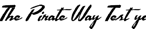 Font : El-Ranchero Custom Text : The Pirate Way Test your own text here Click to download or to view this font on a tshirt that can be custom printed in Bali