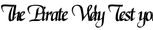 Font : El-Regular Custom Text : The Pirate Way Test your own text here Click to download or to view this font on a tshirt that can be custom printed in Bali