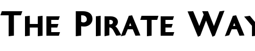 Font : Ela-Sans-Black-Caps-PDF Custom Text : The Pirate Way Test your own text here Click to download or to view this font on a tshirt that can be custom printed in Bali