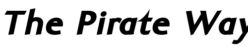 Font : Ela-Sans-Black-Italic-PDF Custom Text : The Pirate Way Test your own text here Click to download or to view this font on a tshirt that can be custom printed in Bali