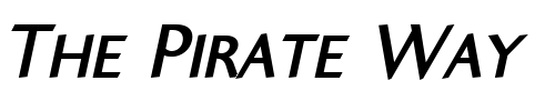 Font : Ela-Sans-Bold-Caps-Italic-PDF Custom Text : The Pirate Way Test your own text here Click to download or to view this font on a tshirt that can be custom printed in Bali