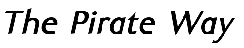 Font : Ela-Sans-Bold-Italic-PDF Custom Text : The Pirate Way Test your own text here Click to download or to view this font on a tshirt that can be custom printed in Bali