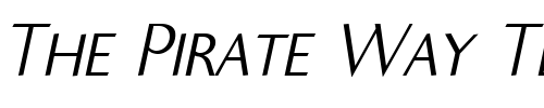 Font : Ela-Sans-Light-Caps-Italic-PDF Custom Text : The Pirate Way Test your own text here Click to download or to view this font on a tshirt that can be custom printed in Bali