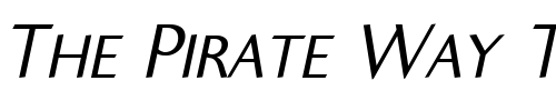Font : Ela-Sans-SemiLight-Caps-Italic-PDF Custom Text : The Pirate Way Test your own text here Click to download or to view this font on a tshirt that can be custom printed in Bali