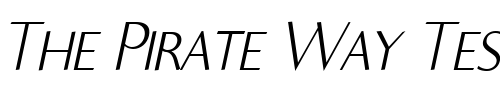 Font : Ela-Sans-XLight-Caps-Italic-PDF Custom Text : The Pirate Way Test your own text here Click to download or to view this font on a tshirt that can be custom printed in Bali