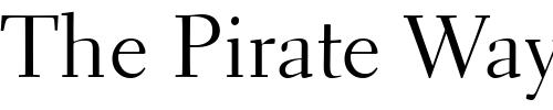 Font : Electra-LH-Regular-Oldstyle-Figures Custom Text : The Pirate Way Test your own text here Click to download or to view this font on a tshirt that can be custom printed in Bali