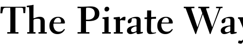 Font : ElectraLH-Bold Custom Text : The Pirate Way Test your own text here Click to download or to view this font on a tshirt that can be custom printed in Bali