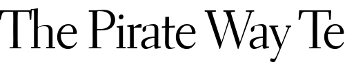 Font : ElectraLHDisplay Custom Text : The Pirate Way Test your own text here Click to download or to view this font on a tshirt that can be custom printed in Bali
