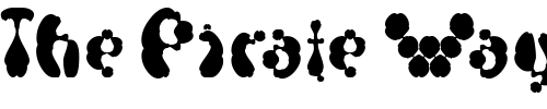 Font : Electrack-Sweet Custom Text : The Pirate Way Test your own text here Click to download or to view this font on a tshirt that can be custom printed in Bali