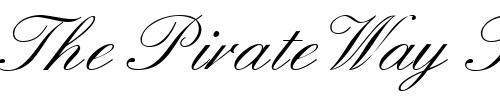 Font : ElegantHandOne-Regular-DB Custom Text : The Pirate Way Test your own text here Click to download or to view this font on a tshirt that can be custom printed in Bali