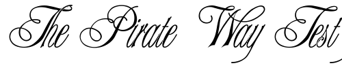 Font : Elenovire Custom Text : The Pirate Way Test your own text here Click to download or to view this font on a tshirt that can be custom printed in Bali