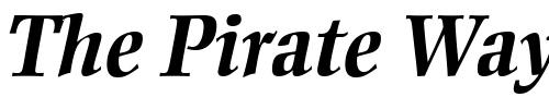 Font : EllingtonMT-Bold-Italic Custom Text : The Pirate Way Test your own text here Click to download or to view this font on a tshirt that can be custom printed in Bali
