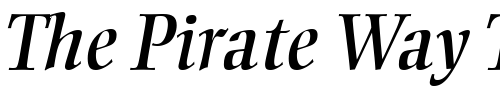 Font : EllingtonMT-Italic Custom Text : The Pirate Way Test your own text here Click to download or to view this font on a tshirt that can be custom printed in Bali