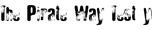 Font : Elliot-s-Bad-Day-4 Custom Text : The Pirate Way Test your own text here Click to download or to view this font on a tshirt that can be custom printed in Bali