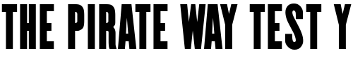Font : ElliotOne Custom Text : The Pirate Way Test your own text here Click to download or to view this font on a tshirt that can be custom printed in Bali