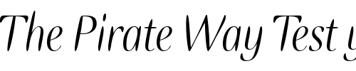 Font : Ellipse-ITC-TT-Italic Custom Text : The Pirate Way Test your own text here Click to download or to view this font on a tshirt that can be custom printed in Bali