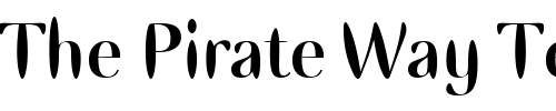 Font : EllipseITC-Bold Custom Text : The Pirate Way Test your own text here Click to download or to view this font on a tshirt that can be custom printed in Bali