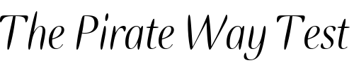 Font : EllipseITC-Italic Custom Text : The Pirate Way Test your own text here Click to download or to view this font on a tshirt that can be custom printed in Bali