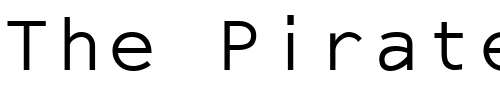 Font : ElroNet-Monospace Custom Text : The Pirate Way Test your own text here Click to download or to view this font on a tshirt that can be custom printed in Bali