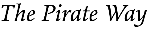 Font : Elysium-Book-Italic-Plain Custom Text : The Pirate Way Test your own text here Click to download or to view this font on a tshirt that can be custom printed in Bali