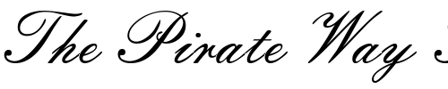 Font : EmpireScriptPlain Custom Text : The Pirate Way Test your own text here Click to download or to view this font on a tshirt that can be custom printed in Bali