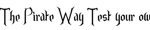 Font : Endor-Alt Custom Text : The Pirate Way Test your own text here Click to download or to view this font on a tshirt that can be custom printed in Bali