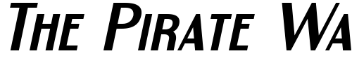 Font : Engebrechtre-Expanded-Bold-Italic Custom Text : The Pirate Way Test your own text here Click to download or to view this font on a tshirt that can be custom printed in Bali