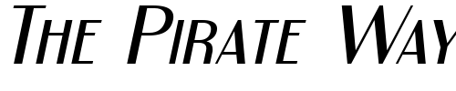 Font : Engebrechtre-Expanded-Italic Custom Text : The Pirate Way Test your own text here Click to download or to view this font on a tshirt that can be custom printed in Bali