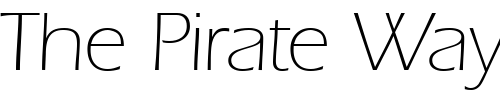 Font : ErgoLight-Regular Custom Text : The Pirate Way Test your own text here Click to download or to view this font on a tshirt that can be custom printed in Bali