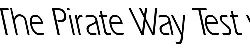 Font : ErgoeCondensedBS-Regular Custom Text : The Pirate Way Test your own text here Click to download or to view this font on a tshirt that can be custom printed in Bali