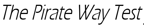 Font : Eric-Thin-Italic Custom Text : The Pirate Way Test your own text here Click to download or to view this font on a tshirt that can be custom printed in Bali