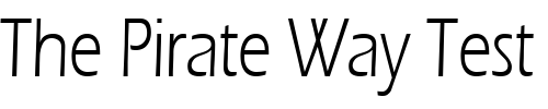 Font : Eric-Thin-Normal Custom Text : The Pirate Way Test your own text here Click to download or to view this font on a tshirt that can be custom printed in Bali